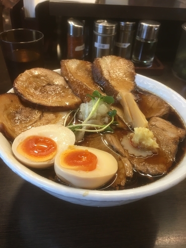 「プレミアム肉そば大盛」@肉そば総本山 神保町 けいすけの写真