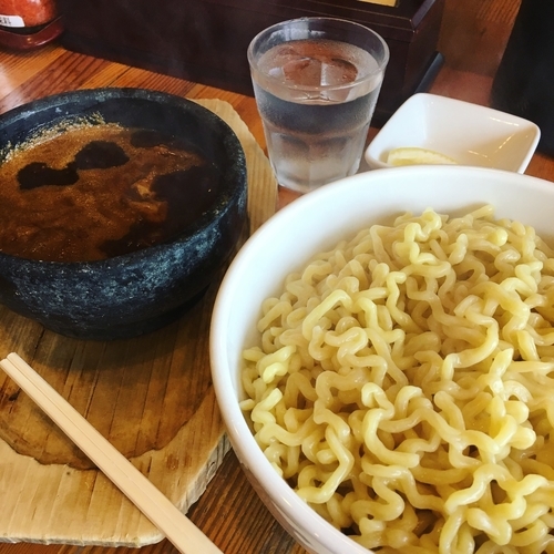 「石焼きつけ麺スーパージャンボ」@らーめん 誠やの写真