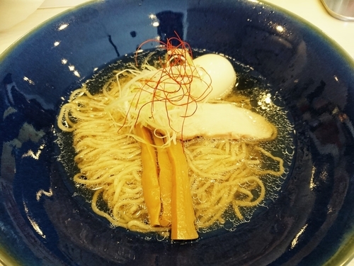 「冷やしのどぐろ煮干しらーめん780円＋煮たまご120円」@Ramen&Bar ABRIの写真