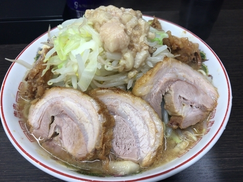「小豚ラーメン(ニンニク、アブラ)850円」@ラーメン二郎 川越店の写真