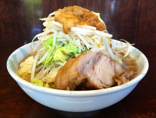 「小ラーメン・全部マシ」@ラーメン二郎 めじろ台店の写真