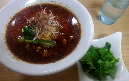 「麻辣担々麺＋パクチー」@麺屋 清星の写真