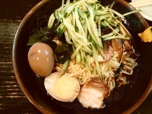 「冷やしそば＋味つけ玉子」@支那そば びぜん亭の写真