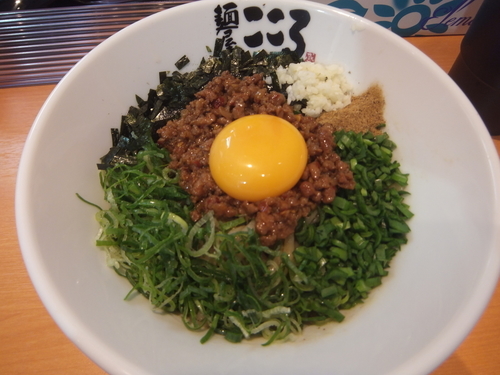 「台湾まぜそば780円(オープン500円、並、追い飯無料)」@麺屋こころ 柏店の写真