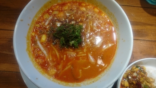 「成都担々麺+小麻婆豆腐丼」@成都正宗担々麺 つじ田の写真