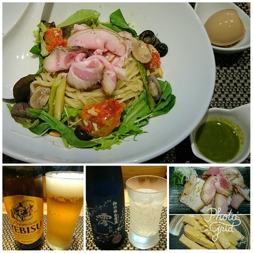 「【限定】初夏のガーリックアンチョビ和えそば ￥980」@生粋 花のれんの写真