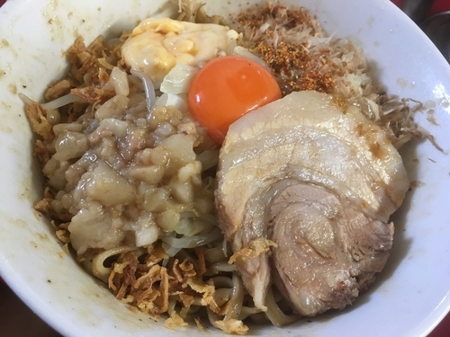 「ミニまぜそば」@らーめん 武丸の写真