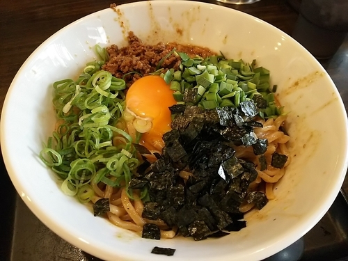 「台湾まぜそば　（大盛り：サービス）」@拉麺  登の写真