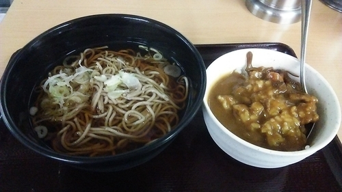 「カレーセット 520円（だったかな）」@湾岸そば 新木場店の写真