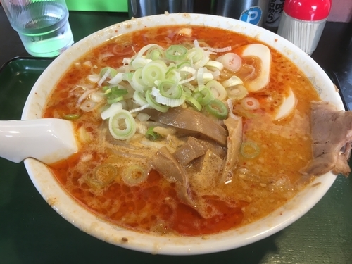 「みそ担々麺＋玉子」@北海とんこつらーめん 純輝 潮来本店の写真