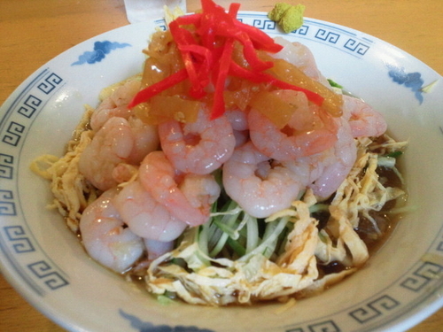 「海老冷しそば 900円」@中華飯店 康楽の写真