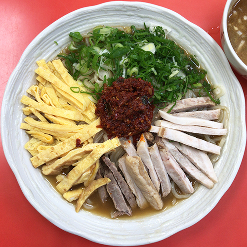 「辛煮干し冷やし中華」@中華そば ふくもりの写真