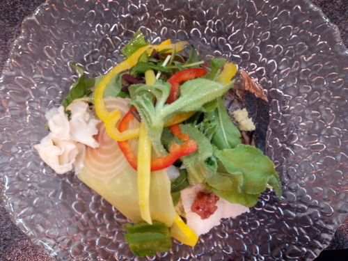 「１日10食限定 「涼三 魚ひやし」」@烈志笑魚油 麺香房 三くの写真