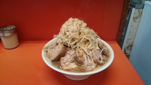 「大豚ダブル(ヤサイアブラ)￥９５０」@ラーメン二郎 神田神保町店の写真
