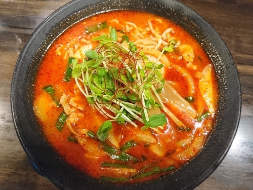 「地獄ら～めん（激辛）」@めん処 だいとうえんの写真