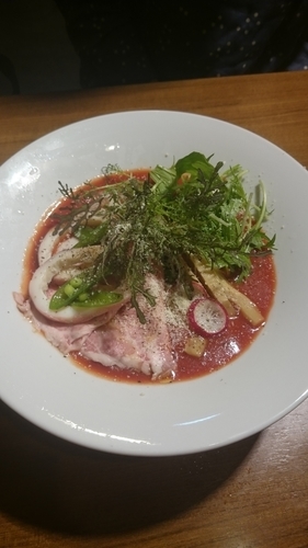 「イカとトマト 限定」@寿製麺よしかわ 川越店の写真