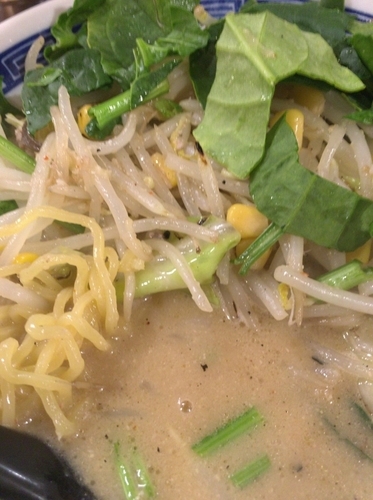 「味噌ラーメン 小盛り ７００円 無料トッピング全部」@麺や 神笑の写真