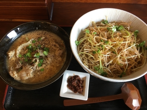 「限定 豚肉と卵のあんかけつけ麺 850円」@和風らーめん 凪の写真