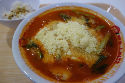 「太陽のチーズラーメン780円ちびリゾ100円」@太陽のトマト麺 イオンモール春日部支店の写真