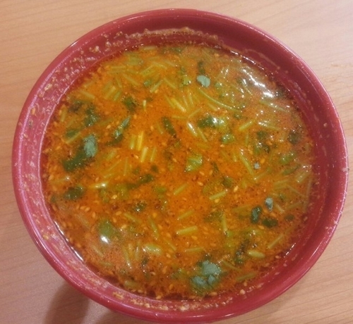 「胡麻香る担々麺360円」@無添くら寿司 米沢店の写真