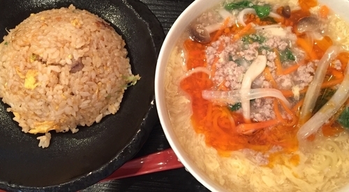 「酸辣湯麺セット」@東竜の写真