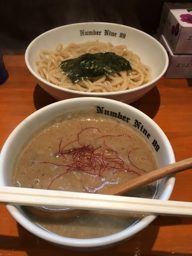 「濃厚つけ麺(煮干)800円(熱盛)」@麺Dining Number Nine 09の写真