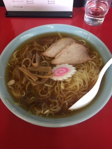 「ラーメン(大)400円」@萬来軒の写真