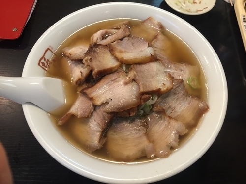「焼豚ラーメン大盛」@喜多方ラーメン 坂内 調布店の写真