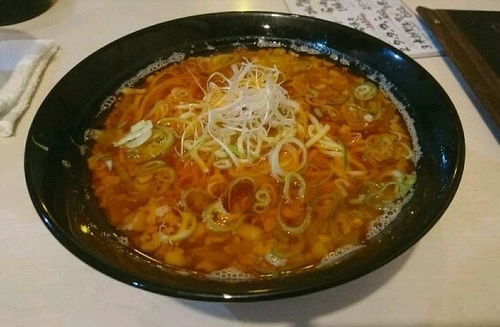 「勝浦タンタンメン(大辛)850円」@むらた屋の写真