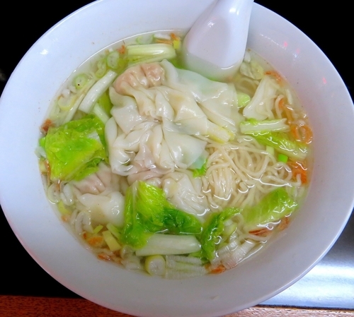 「蝦仁雲呑麺（850円）」@錢爺の写真