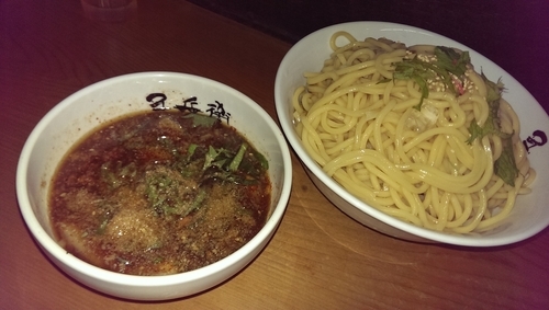 「しそゴマつけ麺、特盛」@つけ麺 千兵衛の写真