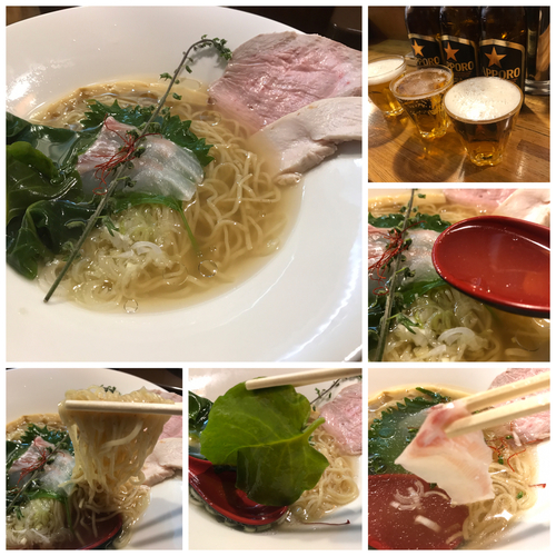 「【限定】鯛干と鶏の冷やし（塩）1000円 ビール」@麺庵 小島流の写真