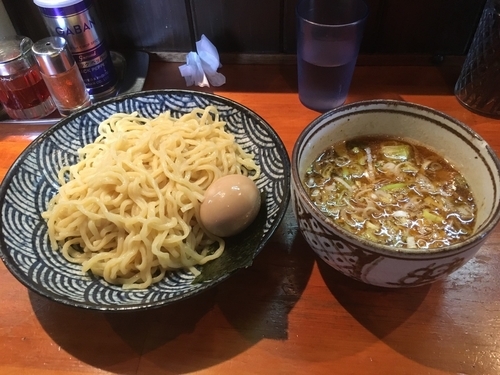 「海老香味つけ麺＋味玉」@麺や 虎ノ道の写真