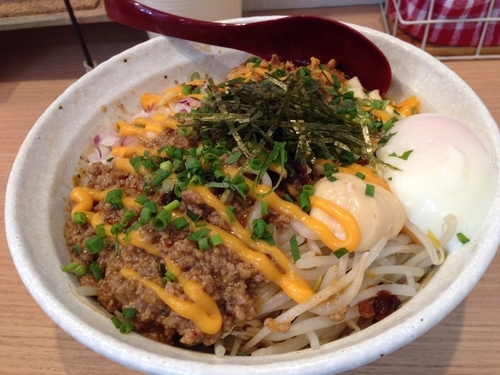 「みそまぜそば + ジャンク大好き」@麺小屋 てちの写真