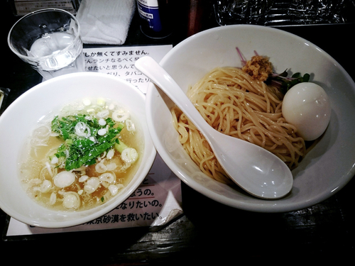 「塩生姜つけ麺 味玉入り」@塩生姜らー麺専門店 MANNISHの写真
