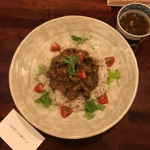 「ラムキーマカレー ハーフ」@すぱいす暮らしの写真