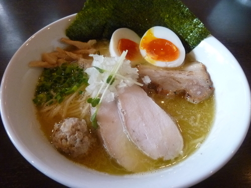 「特製濃厚塩鶏そば」@麺屋 くまがいの写真