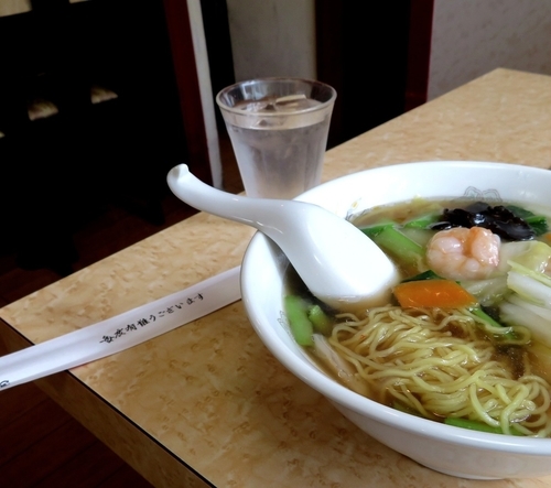 「蝦仁面（800円）」@好来飯店 駒込店の写真