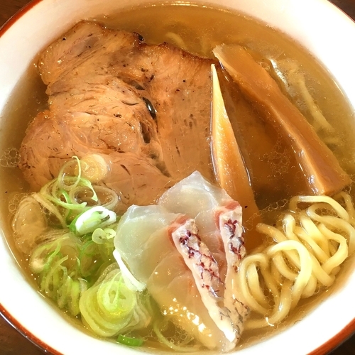 「あら炊き中華そば（塩；太麺）」@中華そば GO.TO.KU ～仁～の写真