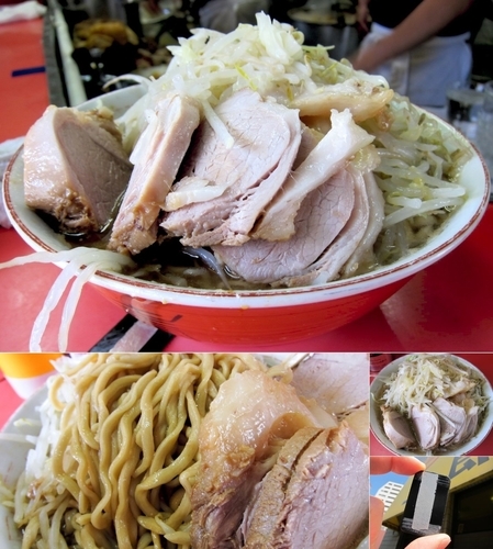 「ぶた入り大ラーメン 750円（野菜）」@ラーメン二郎 三田本店の写真