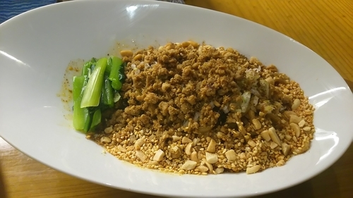 「汁なし担々麺と小麻婆丼のセット」@雲林坊の写真