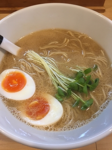 「蟹そば＋味玉」@麺屋Mの写真