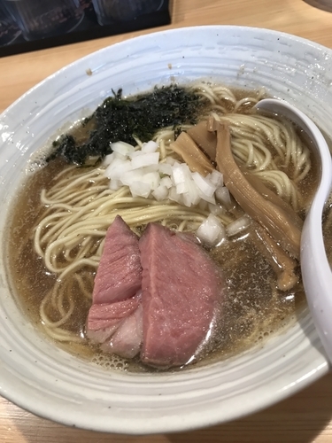 「煮干しらぁ麺 800円 味付き味玉 200円」@麺屋 さくら井の写真