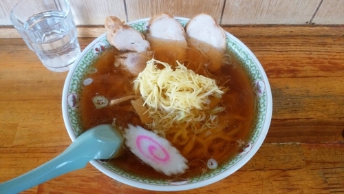 「生姜ラーメン大盛」@手打ちラーメン 丸富の写真