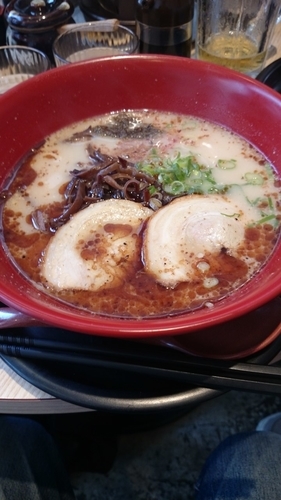 「ラーメン伝　700円」@伝統熊本豚骨 伝の写真