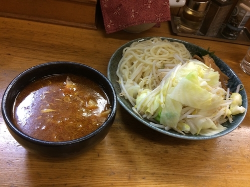 「野菜味噌つけ麺（鶏）」@麺屋信玄の写真
