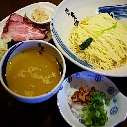 「【数量限定】薬涼 潮つけそば ８８０円＋〆の冷や飯５０円」@麺や 虎徹の写真