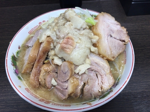 「小豚ラーメン(ニンニク、アブラ)850円」@ラーメン二郎 川越店の写真
