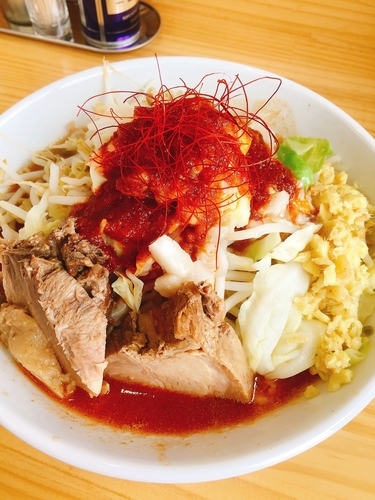 「DEATH ど豚骨ラーメン 100g 生姜増 麺100g」@宮二郎の写真