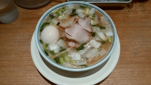 「味玉バラそば(塩)＋替玉」@玉 バラそば屋 中野店の写真